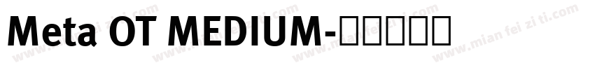 Meta OT MEDIUM字体转换